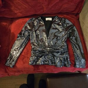 Ba&sh sparkle blouse